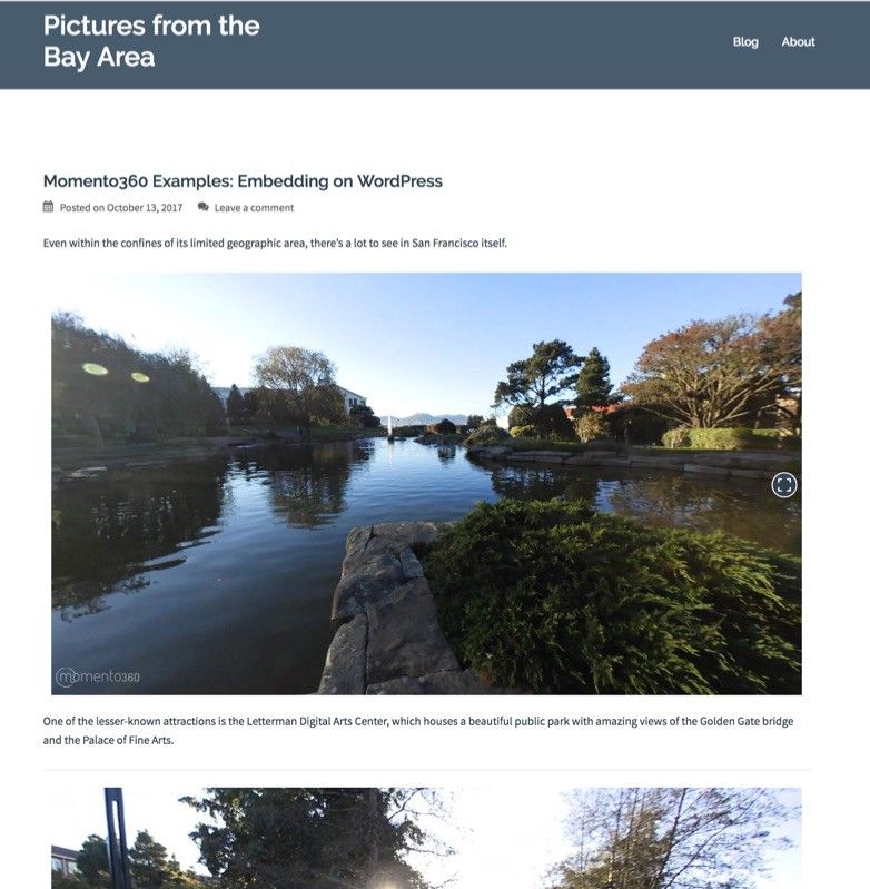 How to embed 360 photos in your Wordpress site